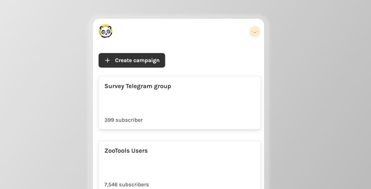 open the campaign page on SmashSend to select one list to modify